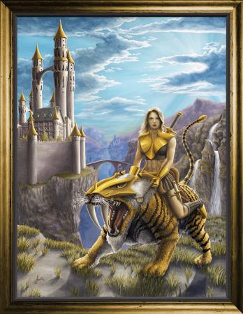 fantasy-art-dawn-patrol-female-warrior-tiger-oil-painting-peter-jantke-art-1000