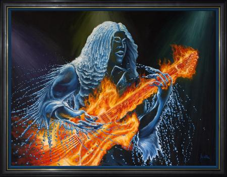 elemental-leadbreak-guitarist-fire-water-series-oil-painting-peter-jantke-art-1100