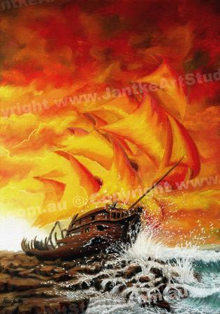 PRC013-main-jas-fantasy-art-ship-wreck-ghost-ship-sunset-jantke-art-print