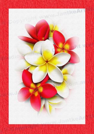 PRC024RD-main-jas-flower-frangipani-plumeria-bouquet-red-jantke-art-print