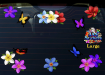 ST00041MC-3-car-flowers-frangipani-plumeria-butterflies-colour-JAS-Stickers