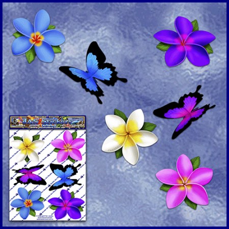 ST041MC-1-open-jas-flowers-frangipani-plumeria-butterflies-coloured-JAS-Stickers