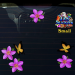 ST00041PK-1-car-flowers-frangipani-plumeria-butterflies-pink-JAS-Stickers