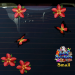ST00041RD-1-car-flowers-frangipani-plumeria-butterflies-red-JAS-Stickers