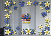 ST00045BL-4-glass-flowers-frangipani-plumeria-corners-blue-JAS-Stickers