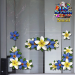 ST00045BL-3-glass-flowers-frangipani-plumeria-corners-blue-JAS-Stickers