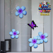 ST024BL-1-glass-jas-frangipani-plumeria-flower-butterfly-pack-blue-JAS-Stickers