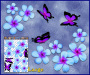 ST024BL-3-open-jas-frangipani-plumeria-flower-butterfly-pack-blue-JAS-Stickers