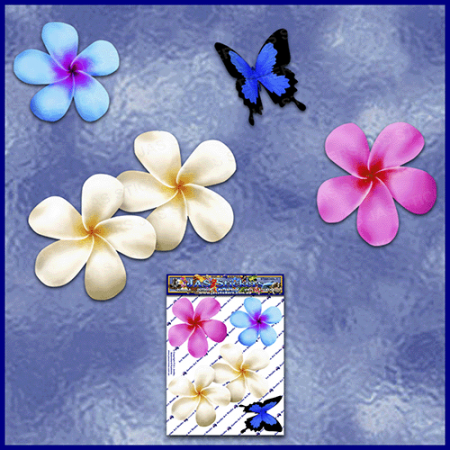 ST024MC-1-open-jas-frangipani-plumeria-flower-butterfly-pack-colour-JAS-Stickers