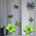 ST023GR-1-glass-jas-hibiscus-flowers-butterflies-green-JAS-Stickers