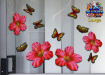 ST023RD-3-glass-jas-hibiscus-flowers-butterflies-red-JAS-Stickers