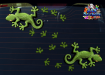 ST032GR-3-car-jas-gecko-lizard-foot-prints-pack-twin-pack-green-JAS-Stickers