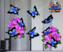 ST047PK-3-glass-frangipani-plumeria-bunch-flowers-butterflies-pink-JAS-Stickers