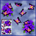 ST047PL-3-open-jas-frangipani-plumeria-bunch-flowers-butterflies-purple-JAS-Stickers