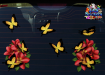 ST047RD-3-car-frangipani-plumeria-bunch-flowers-butterflies-red-JAS-Stickers
