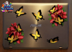 ST047RD-3-laptop-frangipani-plumeria-bunch-flowers-butterflies-red-JAS-Stickers