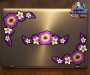 ST048PK-3-laptop-hibiscus-frangipani-plumeria-flower-corners-pink-JAS-Stickers