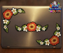 ST048RD-3-laptop-hibiscus-frangipani-plumeria-flower-corners-red-JAS-Stickers
