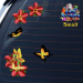 ST062RD-1-car-jas-fairy-magic-frangipani-plumeria-butterfly-red-JAS-Stickers