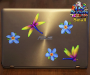 ST064BL-1-laptop-jas-dragonfly-frangipani-plumeria-flower-pack-blue-JAS-Stickers