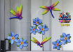 ST064BL-3-glass-jas-dragonfly-frangipani-plumeria-flower-pack-blue-JAS-Stickers