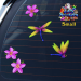 ST064PK-1-car-jas-dragonfly-frangipani-plumeria-flower-pack-pink-JAS-Stickers