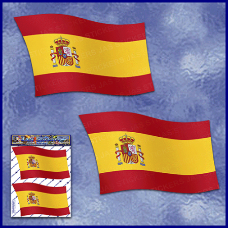 ST071SP-1-open-jas-flag-twin-pack-spain-spanish-national-symbol-JAS-Stickers