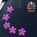 ST074PK-1-car-jas-frangipani-plumeria-flowers-d2-pink-JAS-Stickers