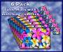 TM003MC-A3-jas-fan-6pk-frangipani-madness-plumeria-flower-table-mat-colour-jantke-art-studio