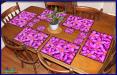TM003PK-A3-jas-table-6pk-frangipani-madness-plumeria-flower-table-mat-pink-jantke-art-studio