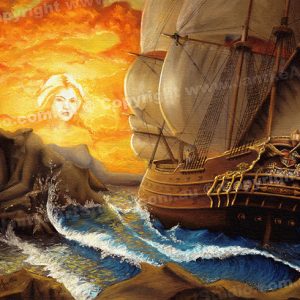 PRC009-main-jas-fantasy-art-wind-song-mermaid-galleon-sea-legend-jantke-art-print