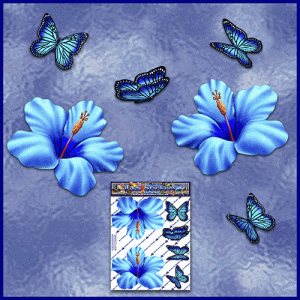 ST023BL-1-open-jas-hibiscus-flowers-butterflies-blue-JAS-Stickers