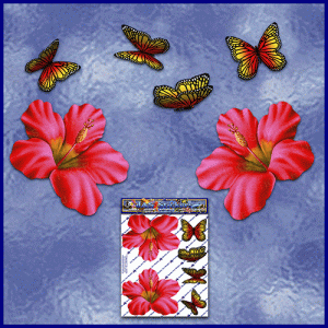 ST023RD-1-open-jas-hibiscus-flowers-butterflies-red-JAS-Stickers