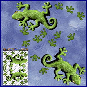 ST032GR-3-open-jas-gecko-lizard-foot-prints-pack-twin-pack-green-JAS-Stickers