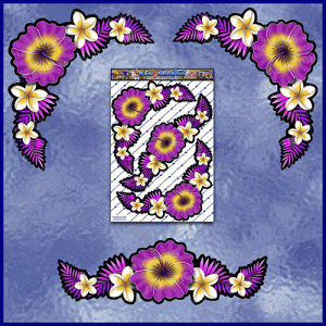 ST048PK-3-open-jas-hibiscus-frangipani-plumeria-flower-corners-pink-JAS-Stickers